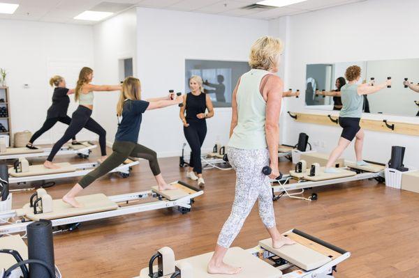 Pilates Barre Lex located at 2573 Richmond Rd. Suite 330 Lexington, KY 40509. Example of a S&T class.