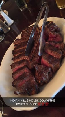 Porterhouse for Two, Reverse Seared, Medium Rare (same steak as Peter Lugers steak for two)