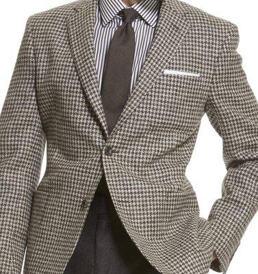 Custom Samuelsohn, Southwick and Coppley blazers, sport jackets, and suits