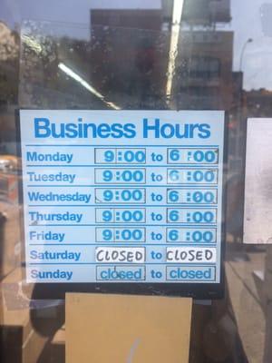 Business Hours