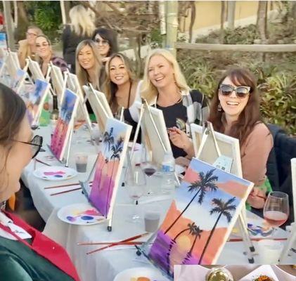 Womens day out painting parties art