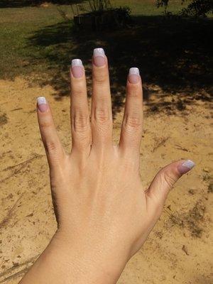 French tip glitter