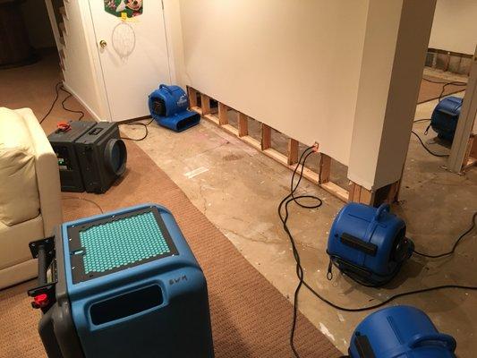 Water damage dyring