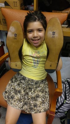 This is my daughter holding my master pieace john lobb would be proud