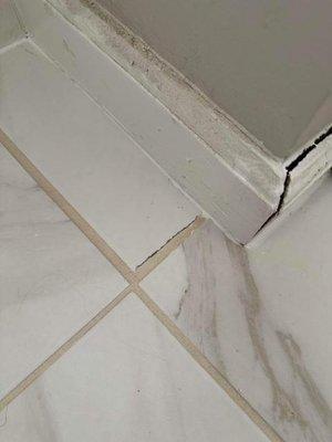 poorly cut tile