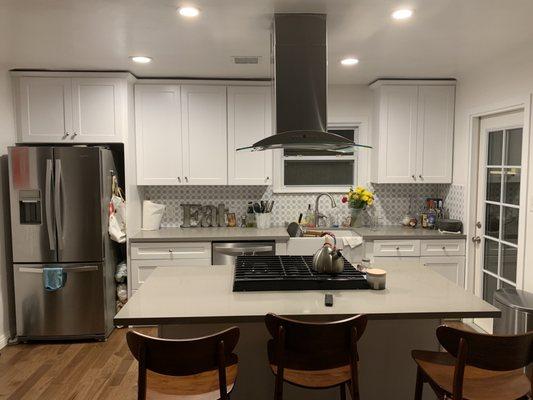 View of remodeled kitchen