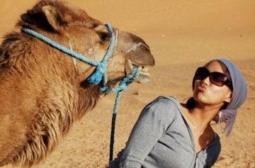 Ride camels in Morocco with Snow or Sand