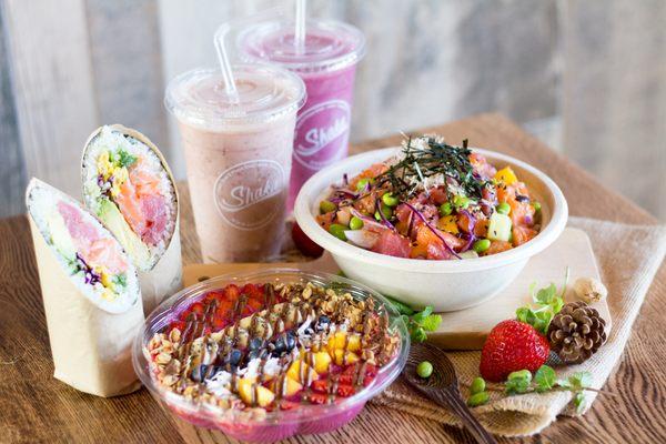 Pitaya Bowl and Poke Bowl