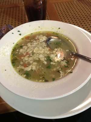 12/8/22  Chicken vegetable soup @ Violi's Restaurant.