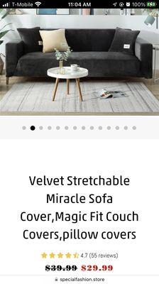 I own two of these for the couch that's in my Master bedroom room and the one in my daughter's Master bedroom.