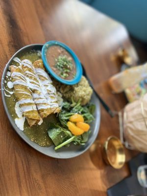 Crispy Enchiladas Verde