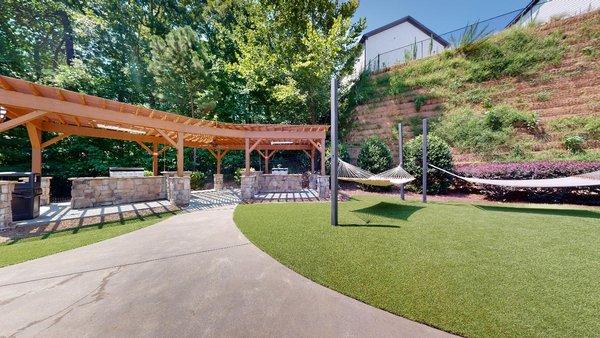 Hammock park and outdoor grill