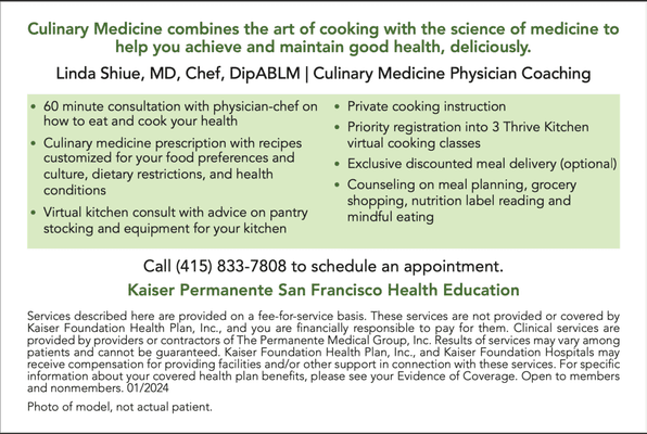 Linda Shiue, MD, teaches culinary medicine