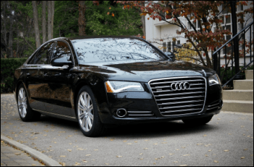 Audi A8L Luxury Sedan, seats up to 3