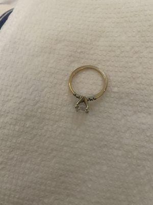 Another picture of my engagement ring, and how the crown was destroyed