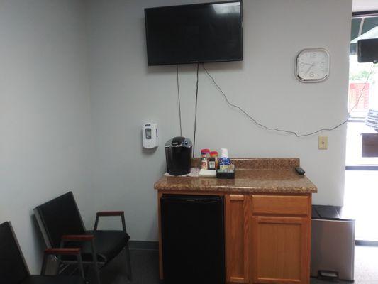 Here at we are the wrench while your waiting for your inspection to be done you can enjoy some TV and Wi-Fi capable.