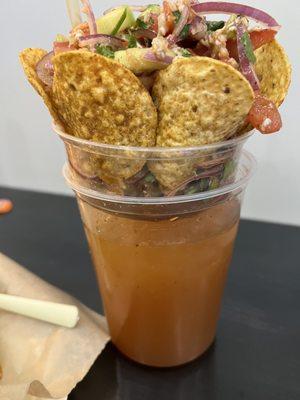 Michelada botanera