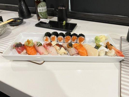 Omakase sushi plate