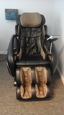 Our massage chairs are an awesome opportunity to relax for a few minutes while getting a therapeutic massage.