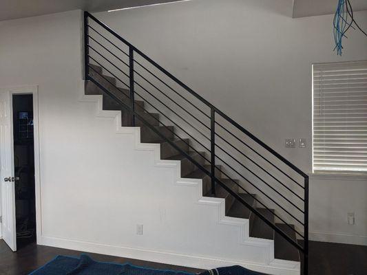 Interior modern stair rail.