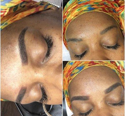 Microblading eyebrows fall 2019.