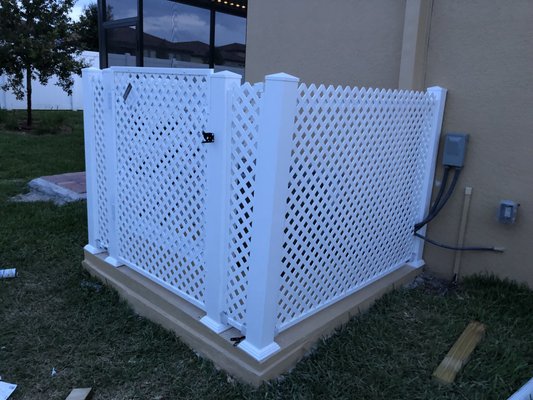 AC UNIT FENCE