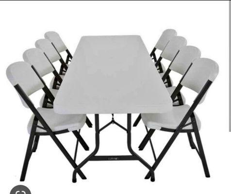 Table and 8 Chair