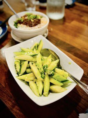 Refreshing Cold Cucumber with Garlic Sauce