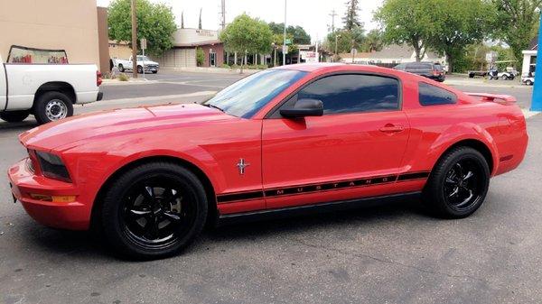 2012 Ford Mustang   Front Doors - 20% Back Doors - 5% Back Glass - 5%