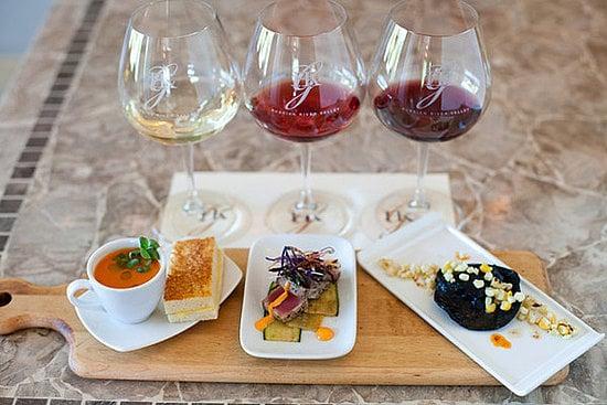 Wine and food pairings available