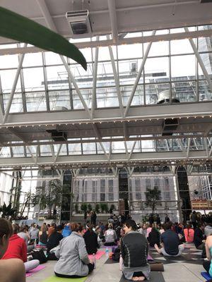 Yoga at Wintergarden ‍