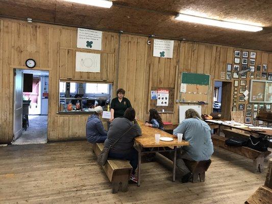 Camp Director Maria Gimma explains all of the activities available for campers during open house.