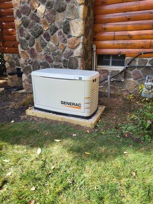 My new generac. They saved my flowers on the right, which you can't see