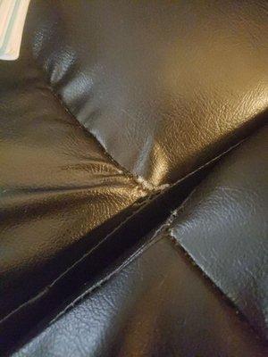 Seams on new couches