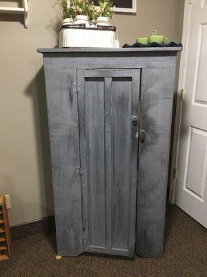 Primitive painted cabinet