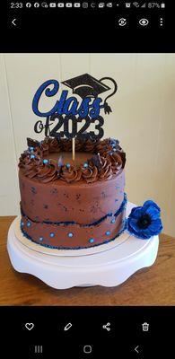 Graduation Cake
 Chocolate Cake
 Chocolate
 Buttercream