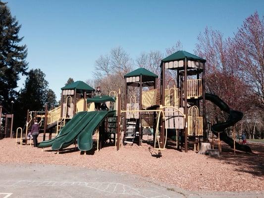 Best play structure in the city. Trust me, we've looked. Awesome for parents too!