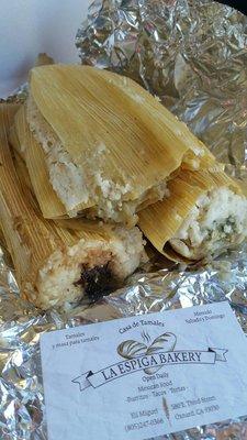 Green & red sauce tamales