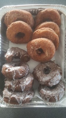 Apple Cider and Chocolate Glazed donuts