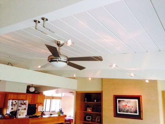 Ceiling fan and cable lights