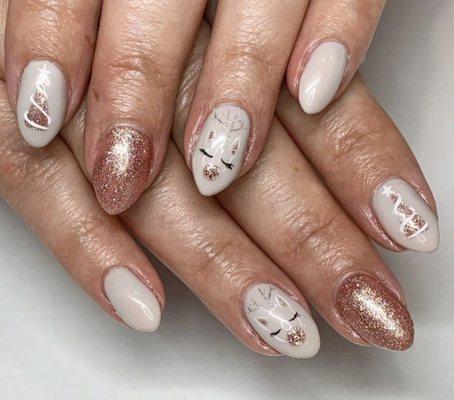 Christmas nail art