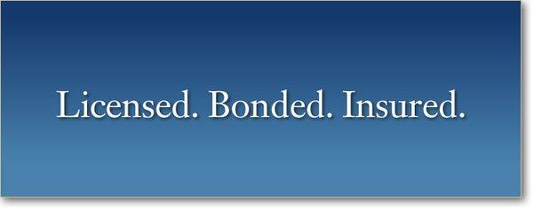 Licensed Bonded Insured