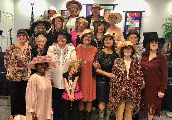 Ladies' hat day at NLF