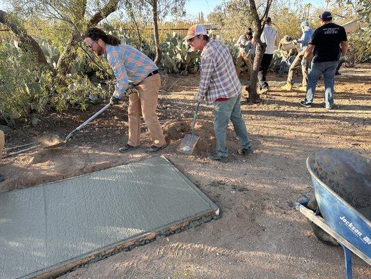 Finished tee pads