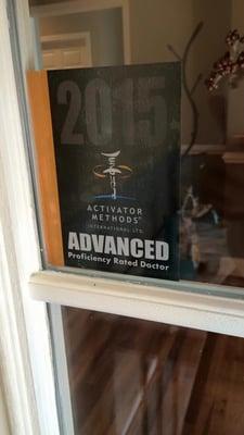 Pure Chiropractic is the ONLY Advanced Proficiency Rated Doctor with Activator Methods in Cabarrus County!