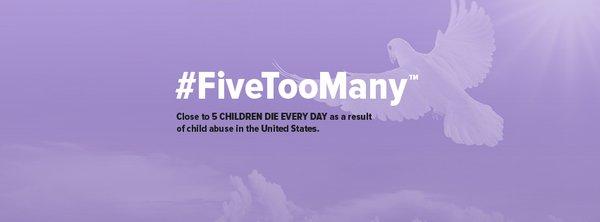 #FiveTooMany children die every day in the United States from child abuse. Childhelp's prevention programs aim to decrease that number to 0.