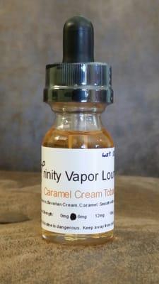 Caramel Cream Tobacco.  Caramel and Bavarian cream are blended with a tobacco that has flavor notes of leather and hay.