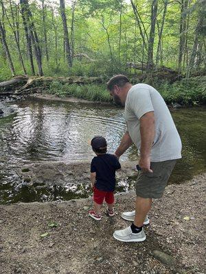 Parent and child connection in nature