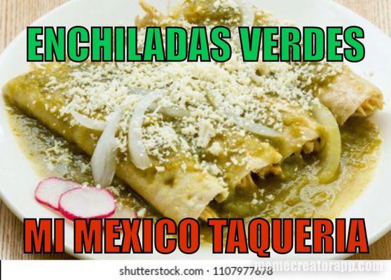 Enchiladas verdes