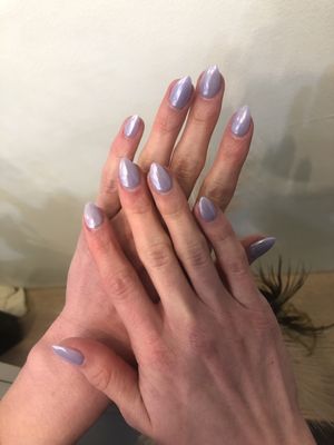 dip powder 64 + chrome